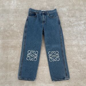 Loewe Cropped Jeans with Logo